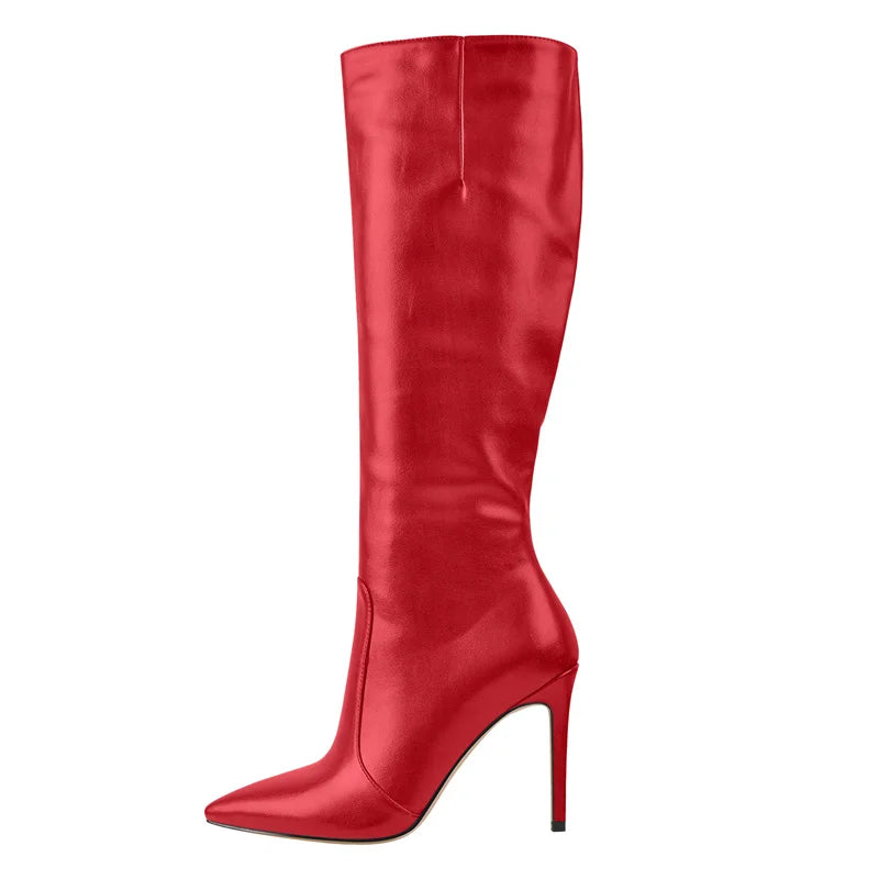 Knee High Boots Stiletto High Heels