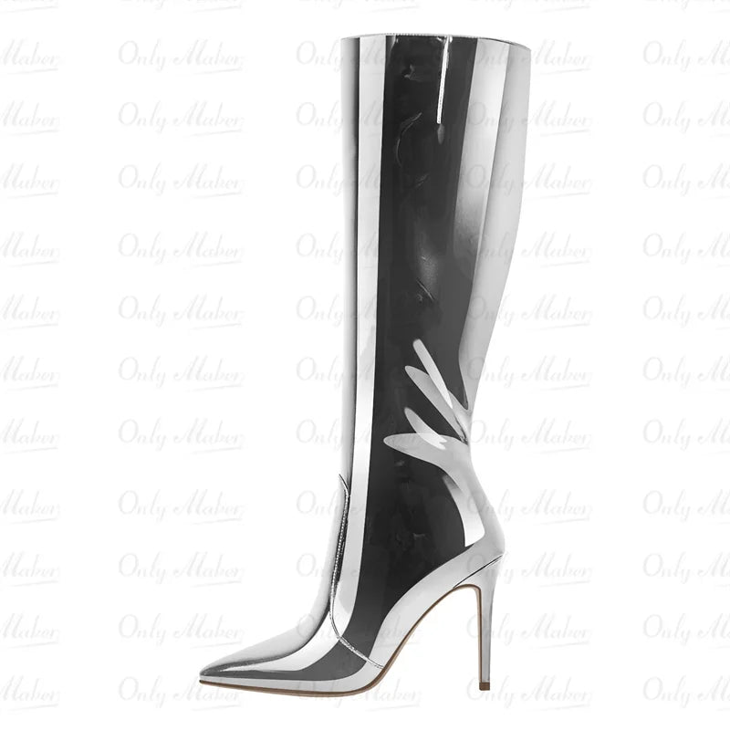 Knee High Boots Stiletto High Heels