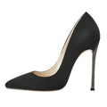 Black Beige Patent Leather 12CM Heels