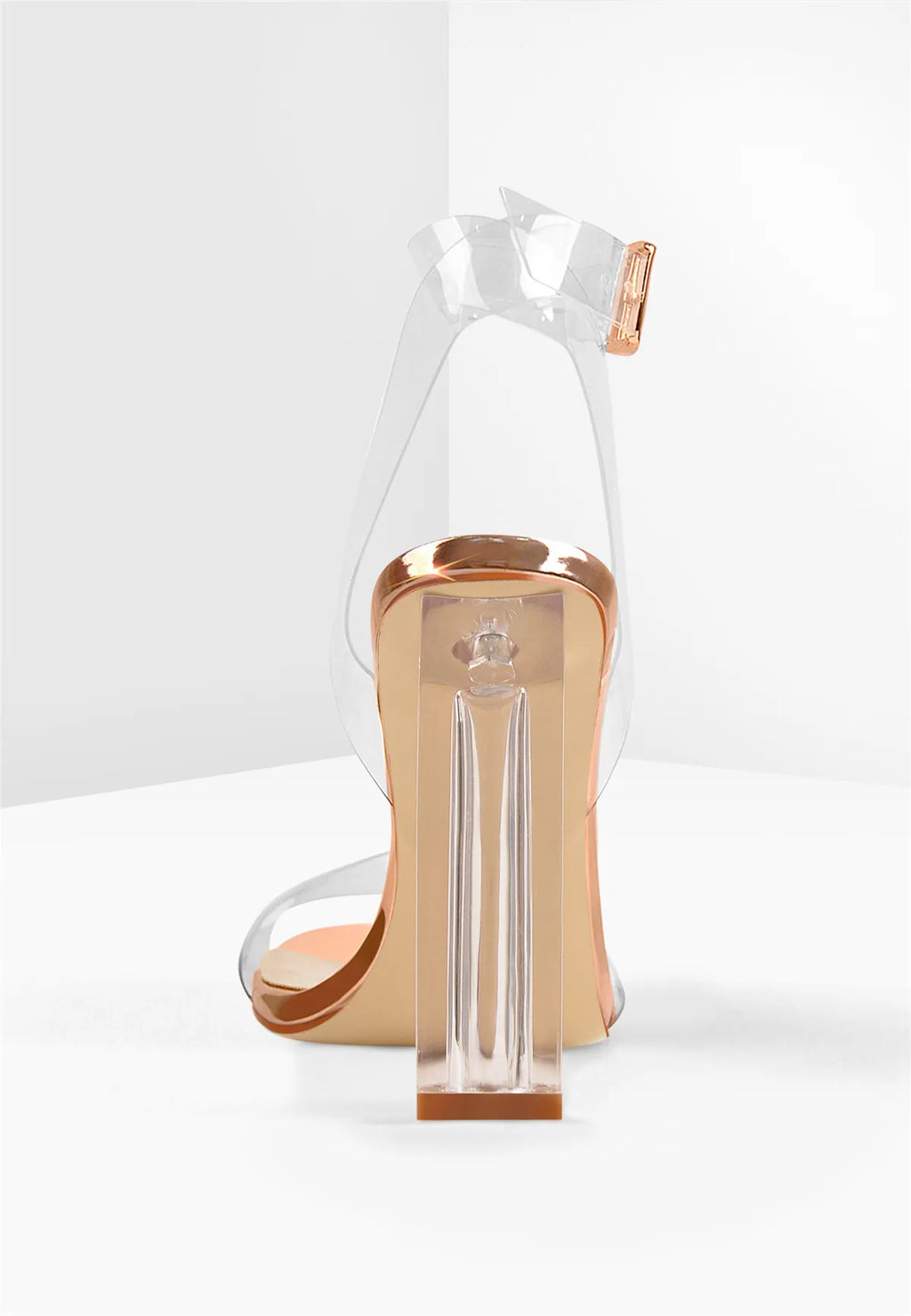 Clear Ankle Strap Dress Sandals