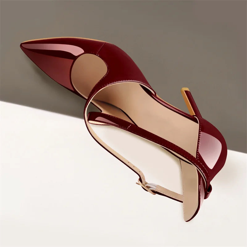 Cross-tied Buckle 12 cm Heels