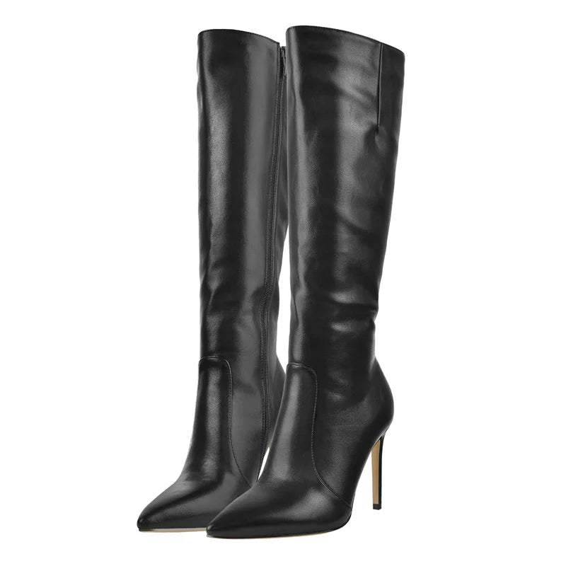 Knee High Boots Stiletto High Heels