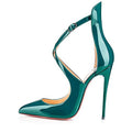 Cross-tied Buckle 12 cm Heels