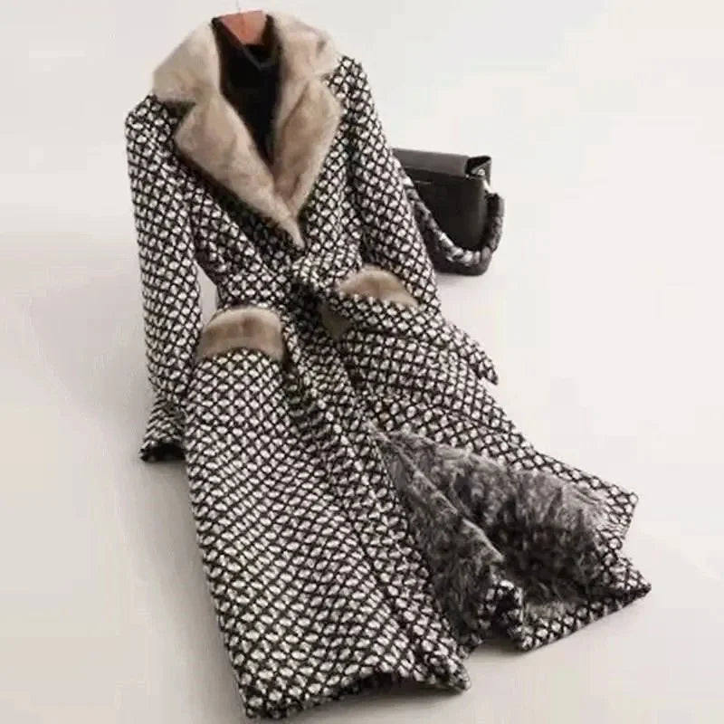 Mink Fur Thick Warm Coat
