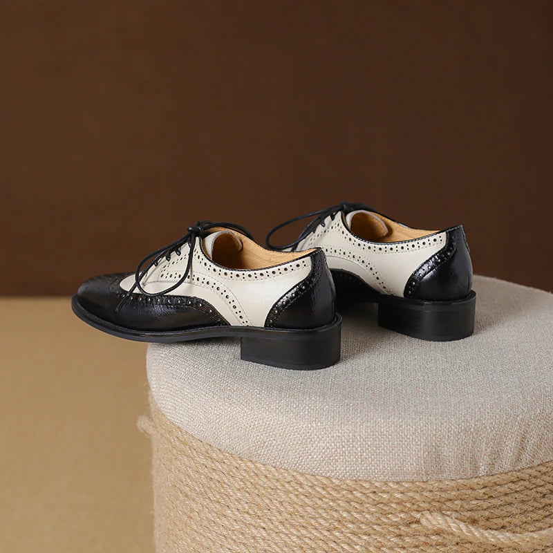 Genuine Leather Oxford Shoes