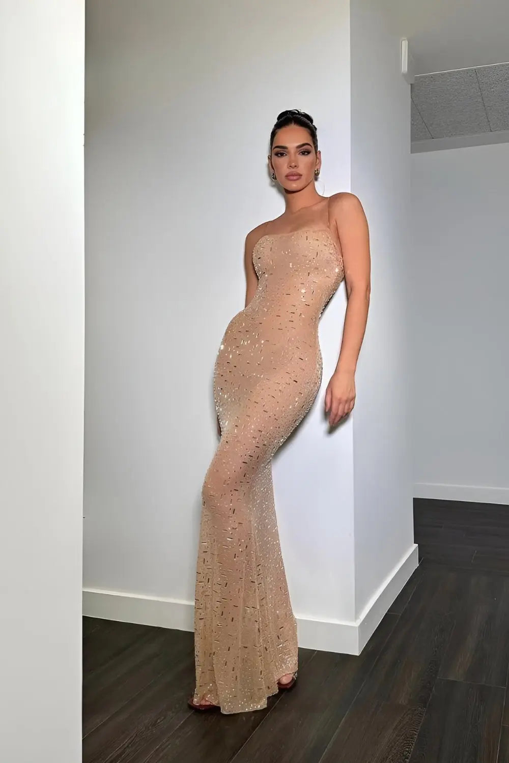 Embellished Slim Fit Dress