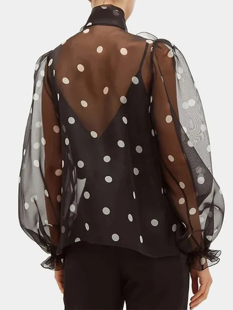 Polka Dot Print Shirt