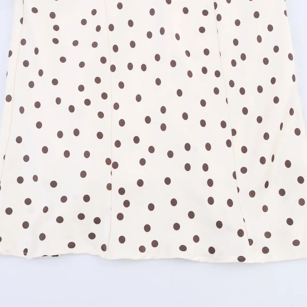 Satin Polka Dot Dress