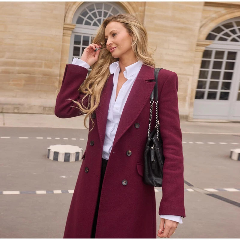 Wool Casual Long Coat