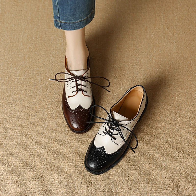 Genuine Leather Oxford Shoes