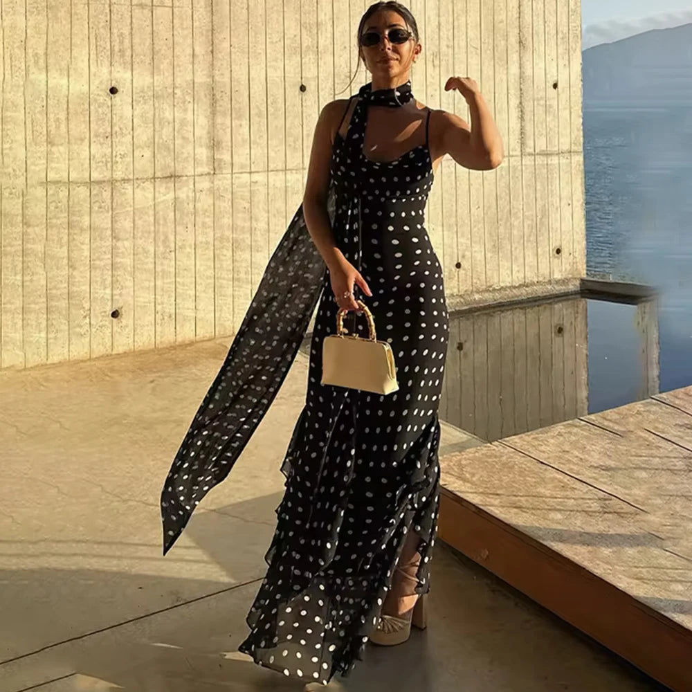 Polka Dot Long Dress