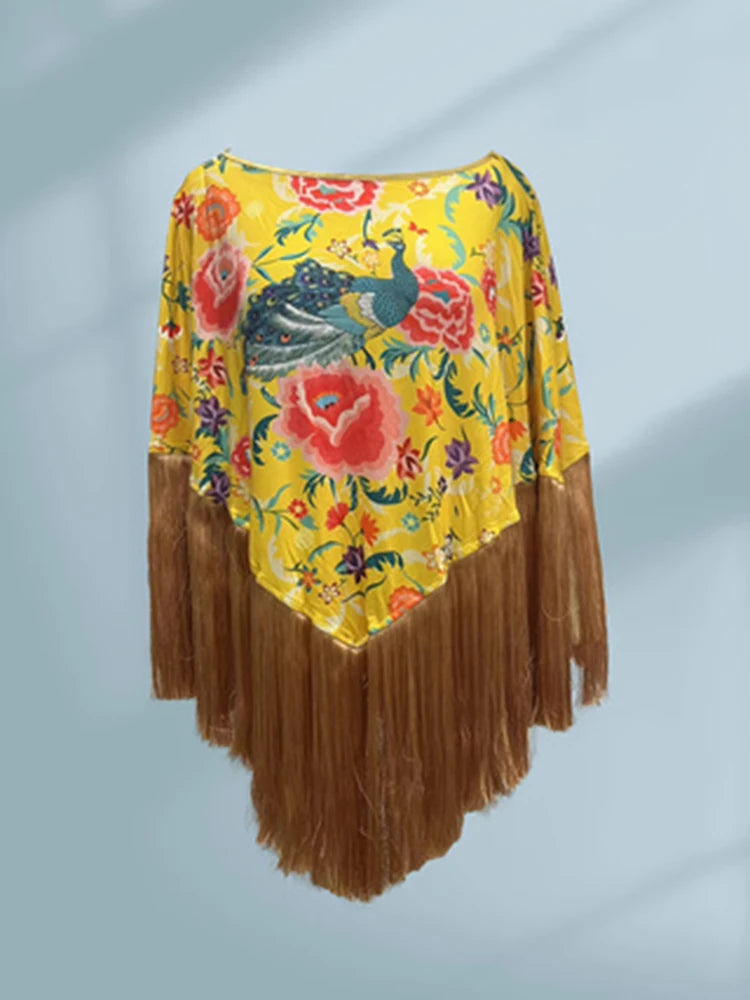 Vintage Floral Tops Bohemian