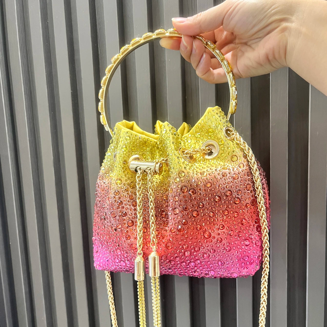 Rhinestones clutch Bag