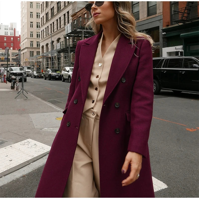 Wool Casual Long Coat