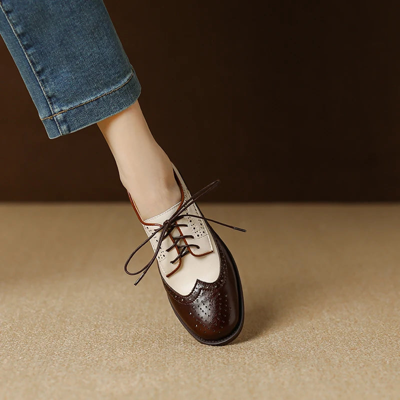 Genuine Leather Oxford Shoes