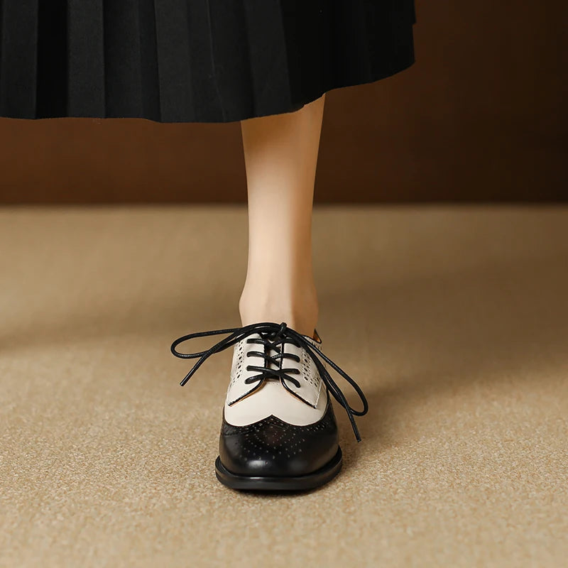 Genuine Leather Oxford Shoes