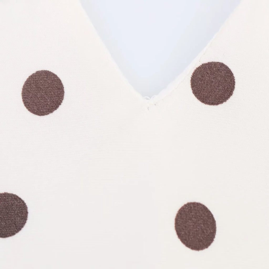 Satin Polka Dot Dress