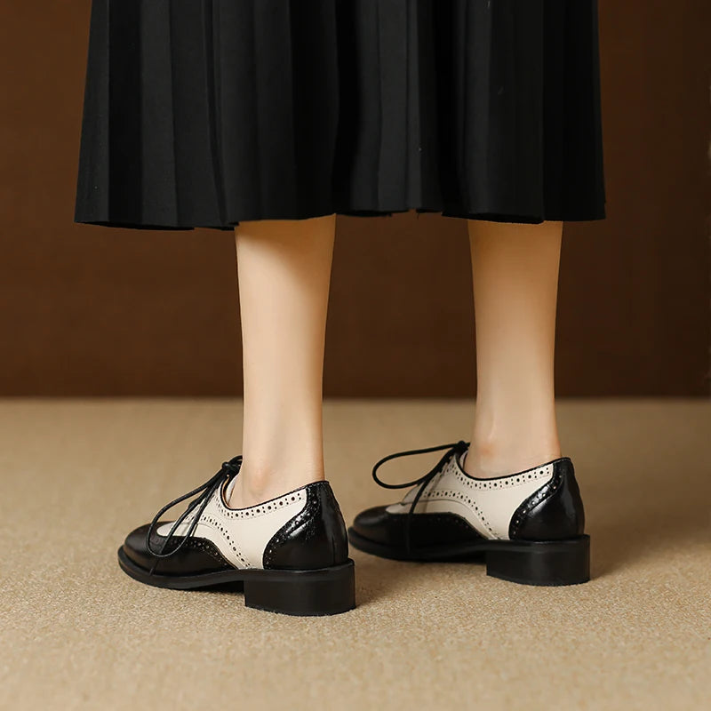 Genuine Leather Oxford Shoes