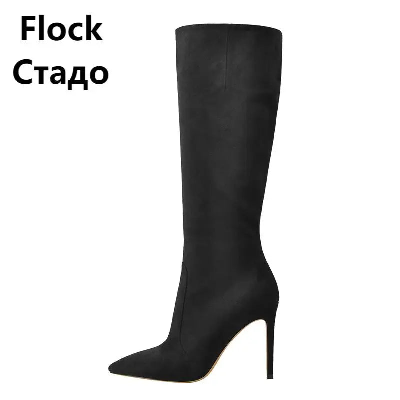 Knee High Boots Stiletto High Heels