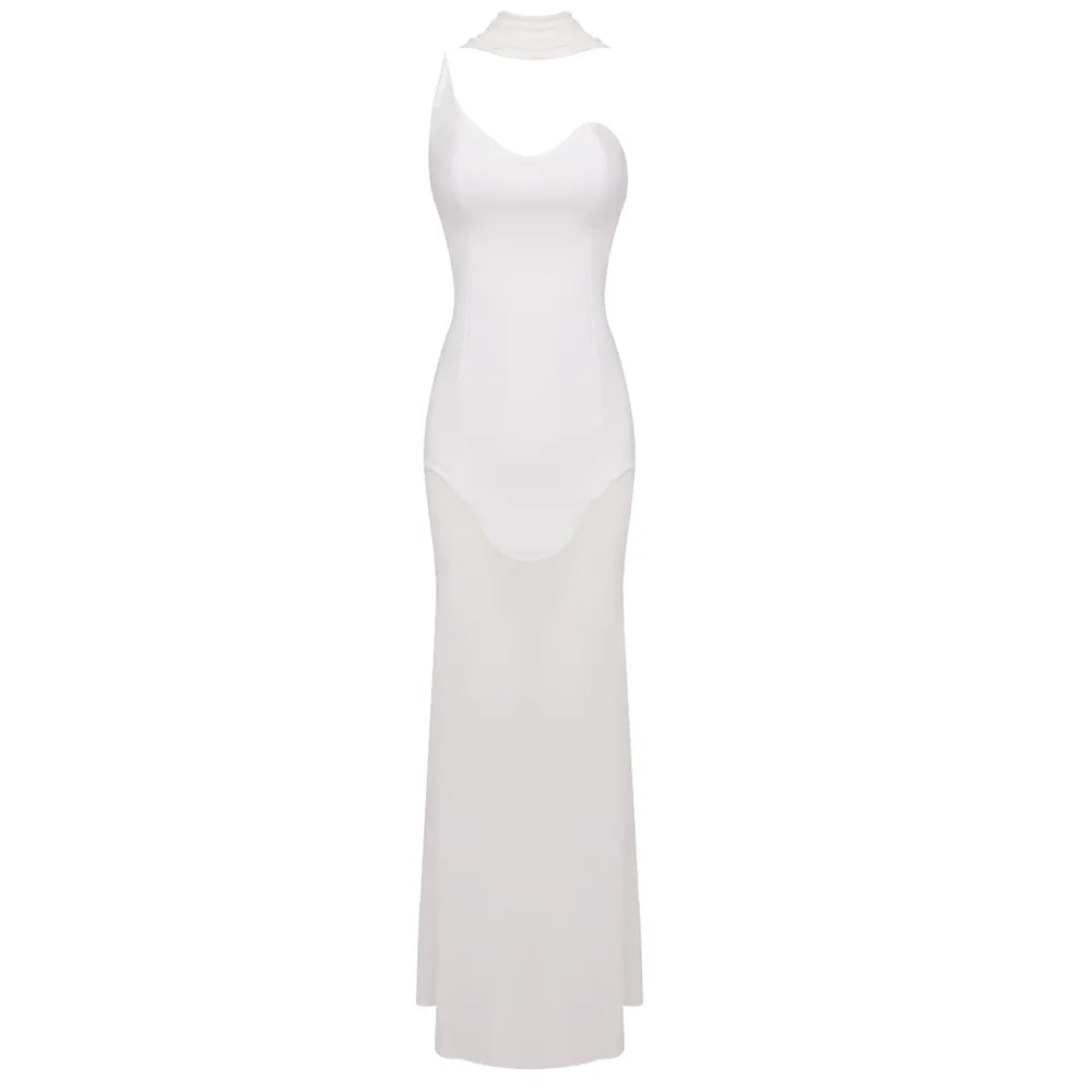 Mesh Bodycon Dress Backless