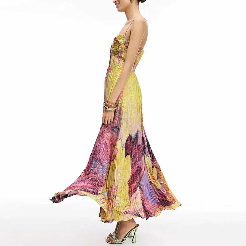 High Waist Boho Dress