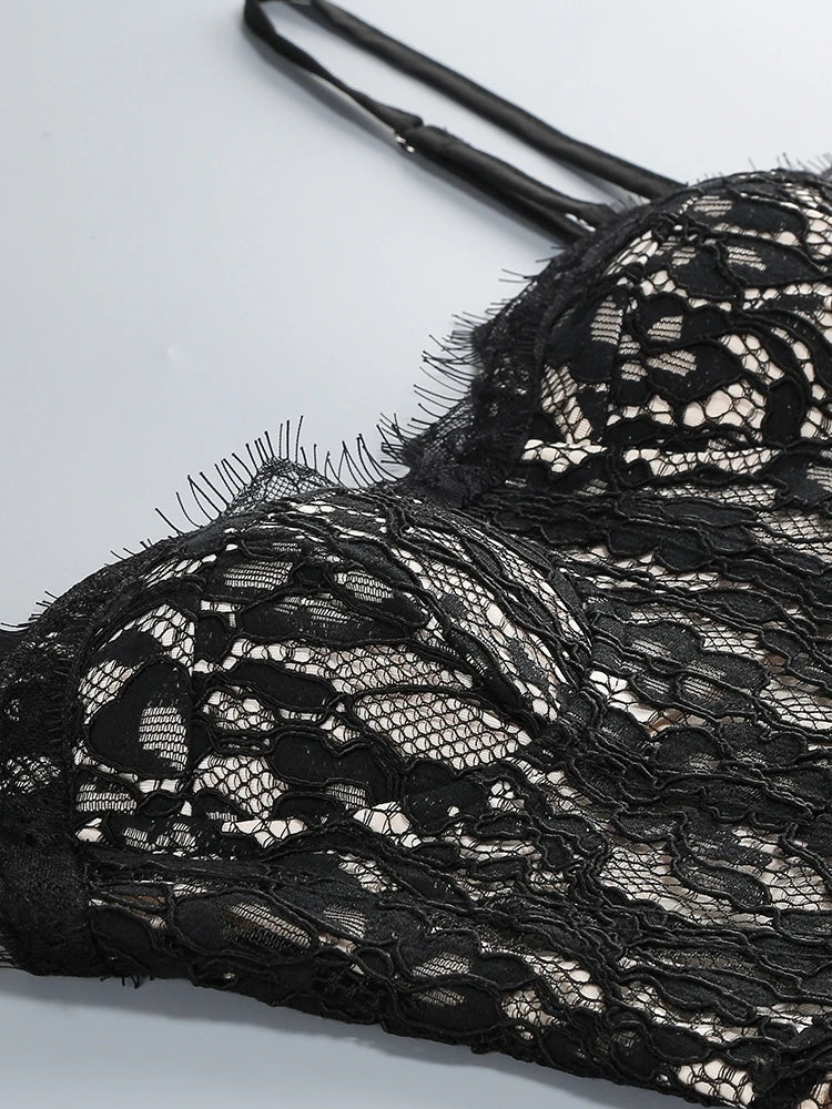 Sexy Spaghetti Strap Lace Dress