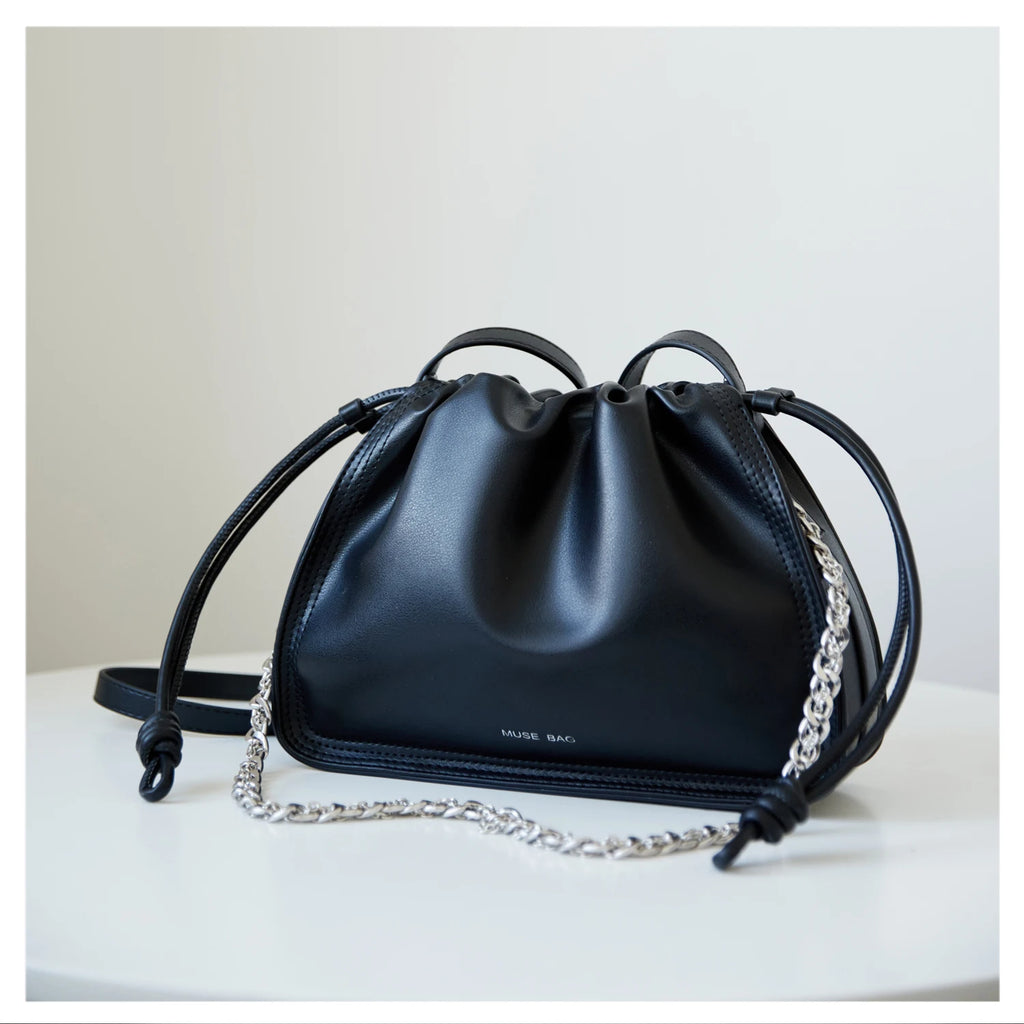 Leather Drawstring Bags