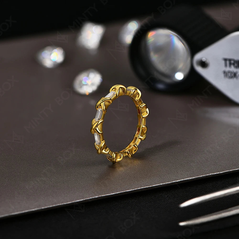 1.35CT Moissanite Band Rings