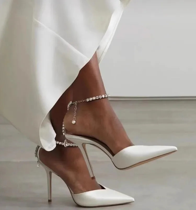 Satin High Heels