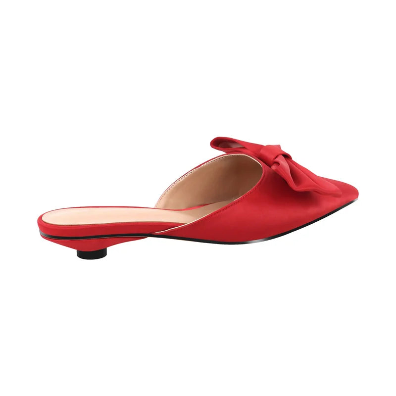 Women Mules Butterfly-knot Flats