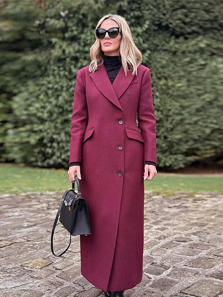 Wool Casual Long Coat