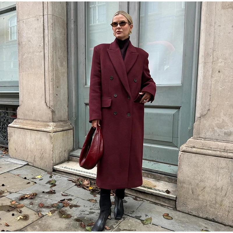 Wool Casual Long Coat