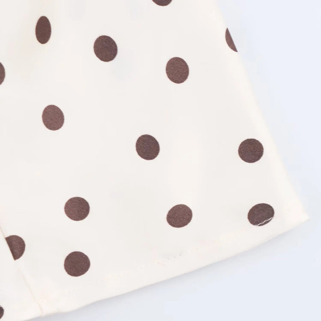 Satin Polka Dot Dress