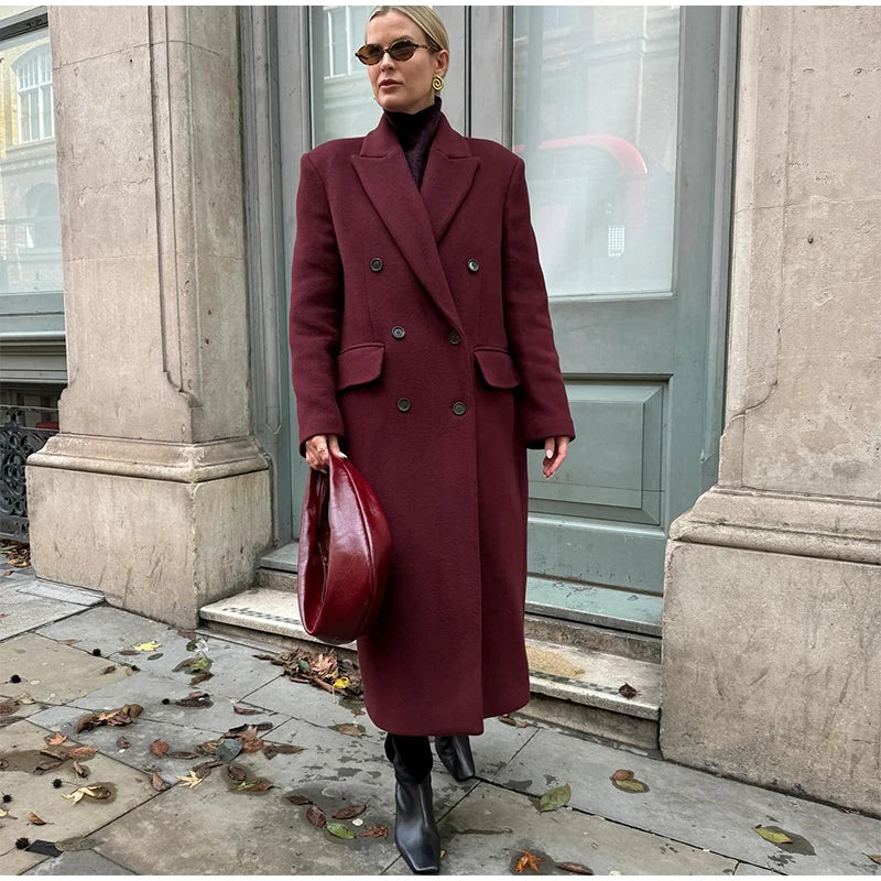 Wool Casual Long Coat