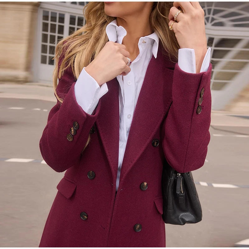 Wool Casual Long Coat