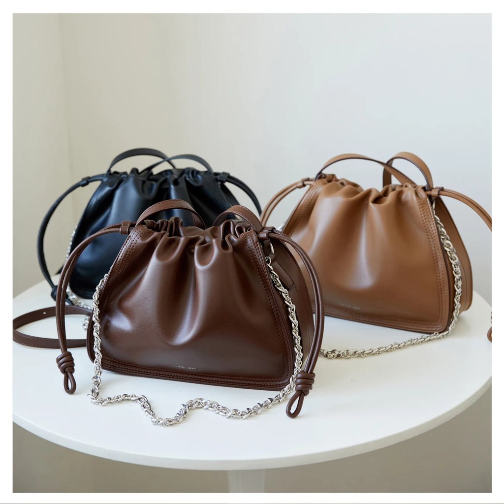 Leather Drawstring Bags