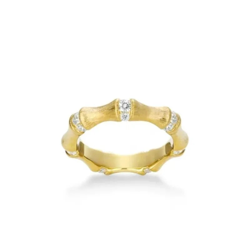 High Carbon Ring 18K Gold Plated Ring - Base metal 925 Silver