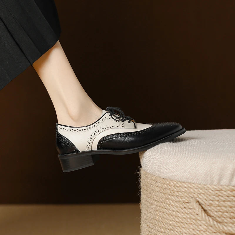 Genuine Leather Oxford Shoes