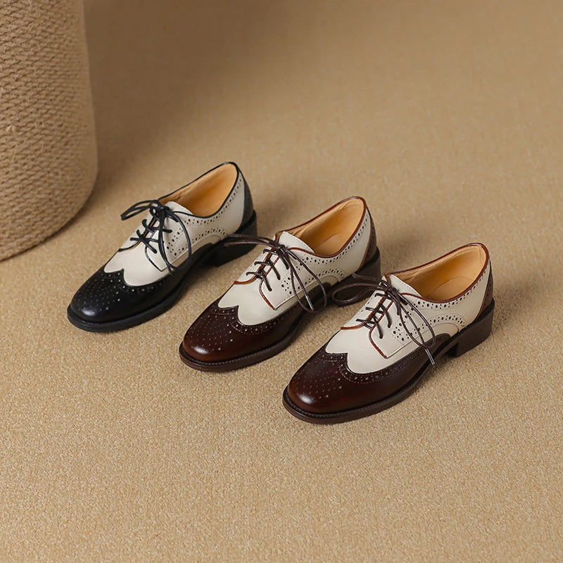 Genuine Leather Oxford Shoes
