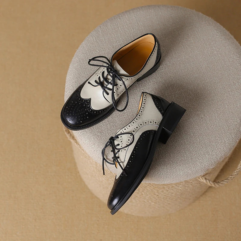 Genuine Leather Oxford Shoes