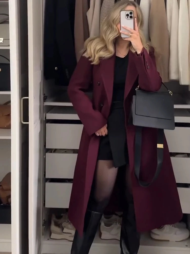 Wool Casual Long Coat