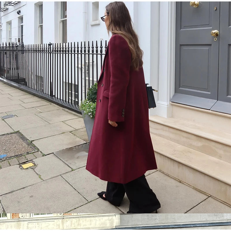 Wool Casual Long Coat