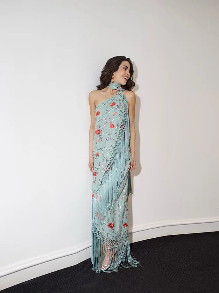 Tassels One-piece Long Dress