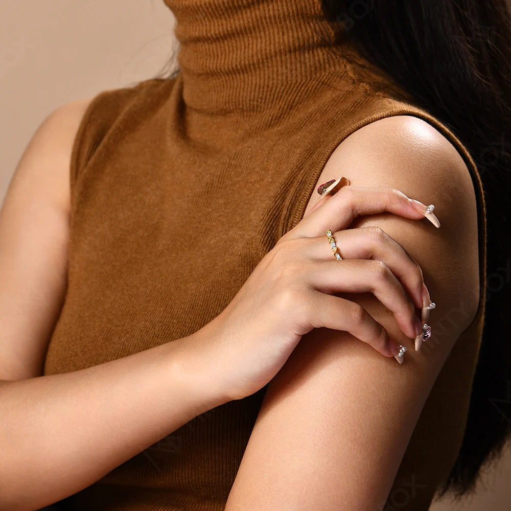 1.35CT Moissanite Band Rings