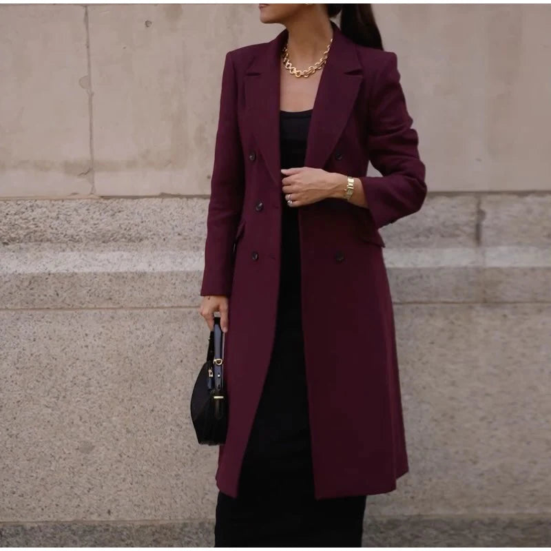Wool Casual Long Coat
