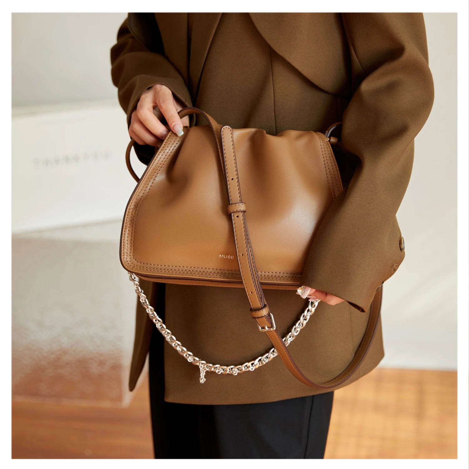 Leather Drawstring Bags