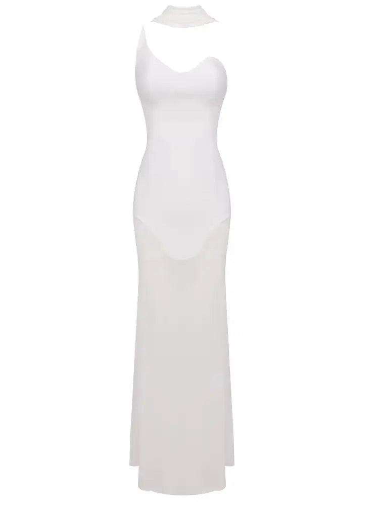 Mesh Bodycon Dress Backless