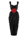 Sexy Straps 3D Flower Dress