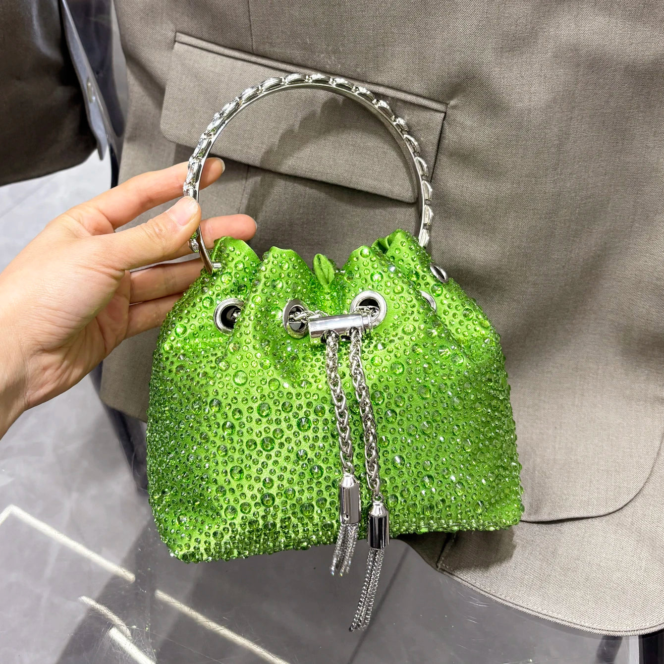 Rhinestones clutch Bag