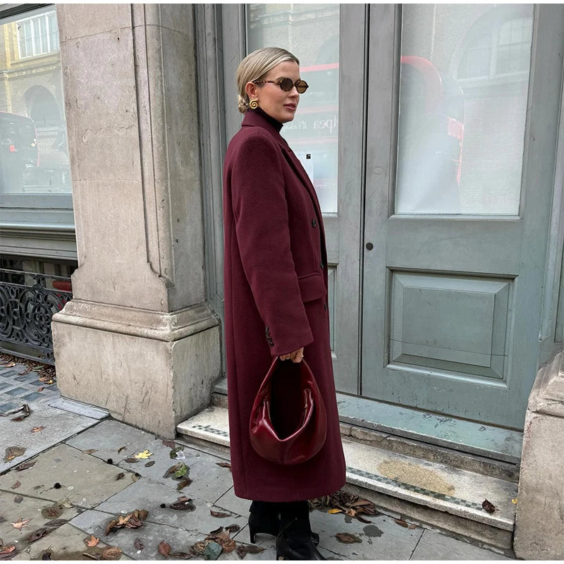 Wool Casual Long Coat